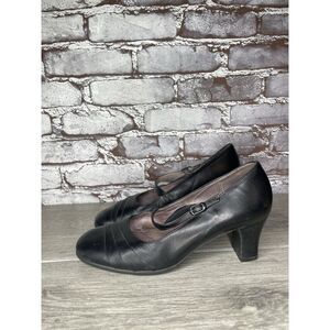 BeautiFeel Classic Black Mary Jane Heels Ankle Strap Latex Sole EU 39 US 8 - 8.5